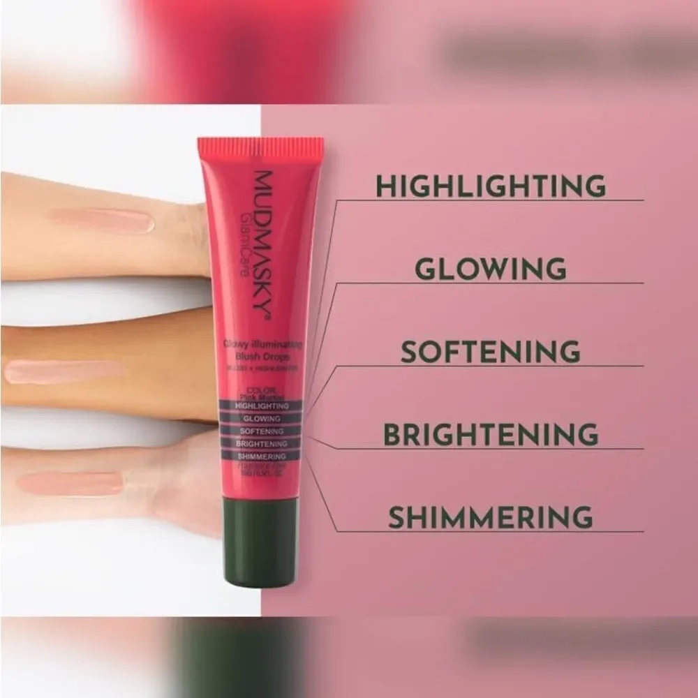 Mudmasky Glowy Illuminating Blush Drops